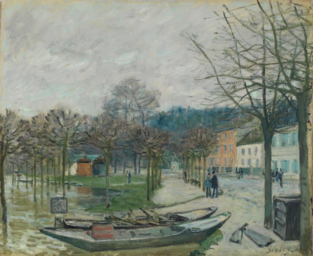 Flood at Port-Marly by Alfred Sisley