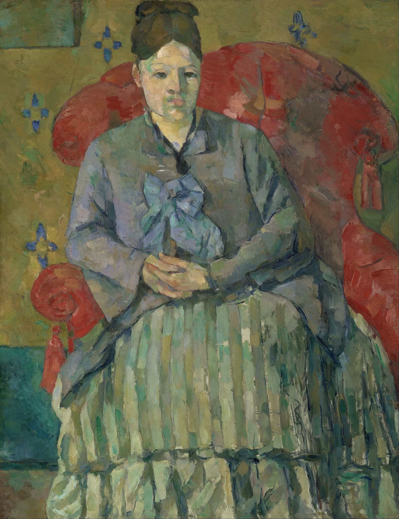 Madame Cézanne in a Red Armchair