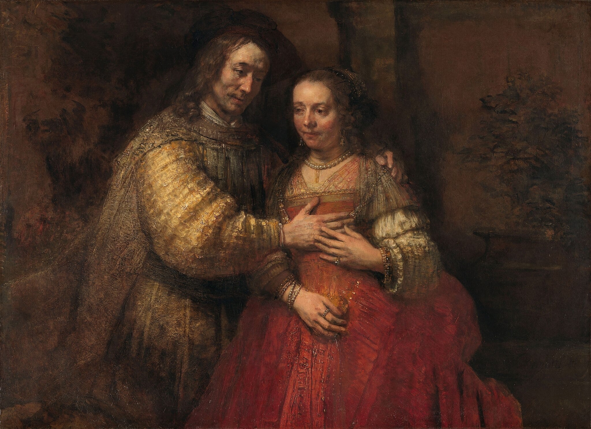 The Jewish Bride by Rembrandt van Rijn