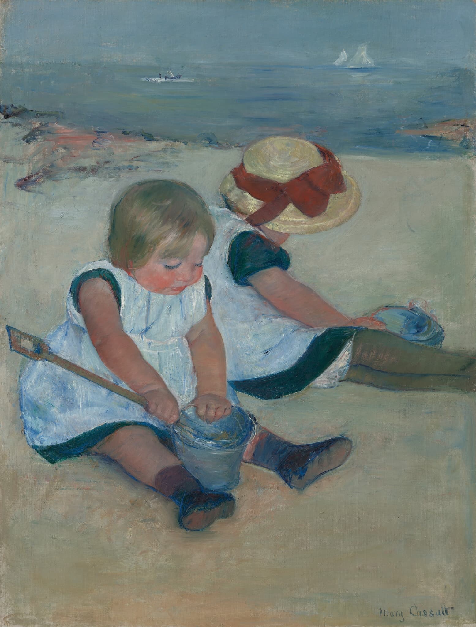 Children Playing on the Beach