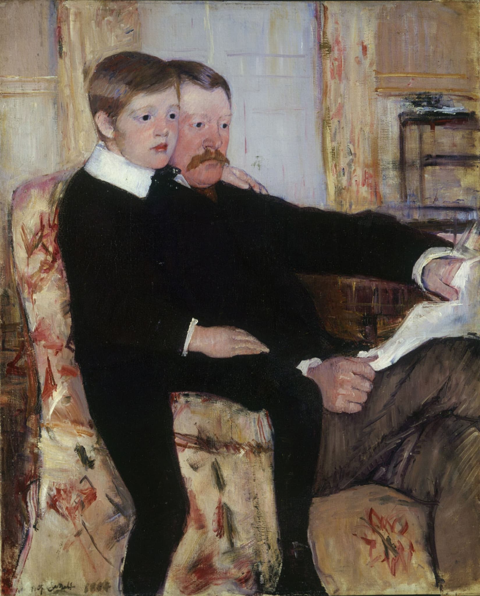 Portrait of Alexander J. Cassatt and His Son Robert Kelso Cassatt