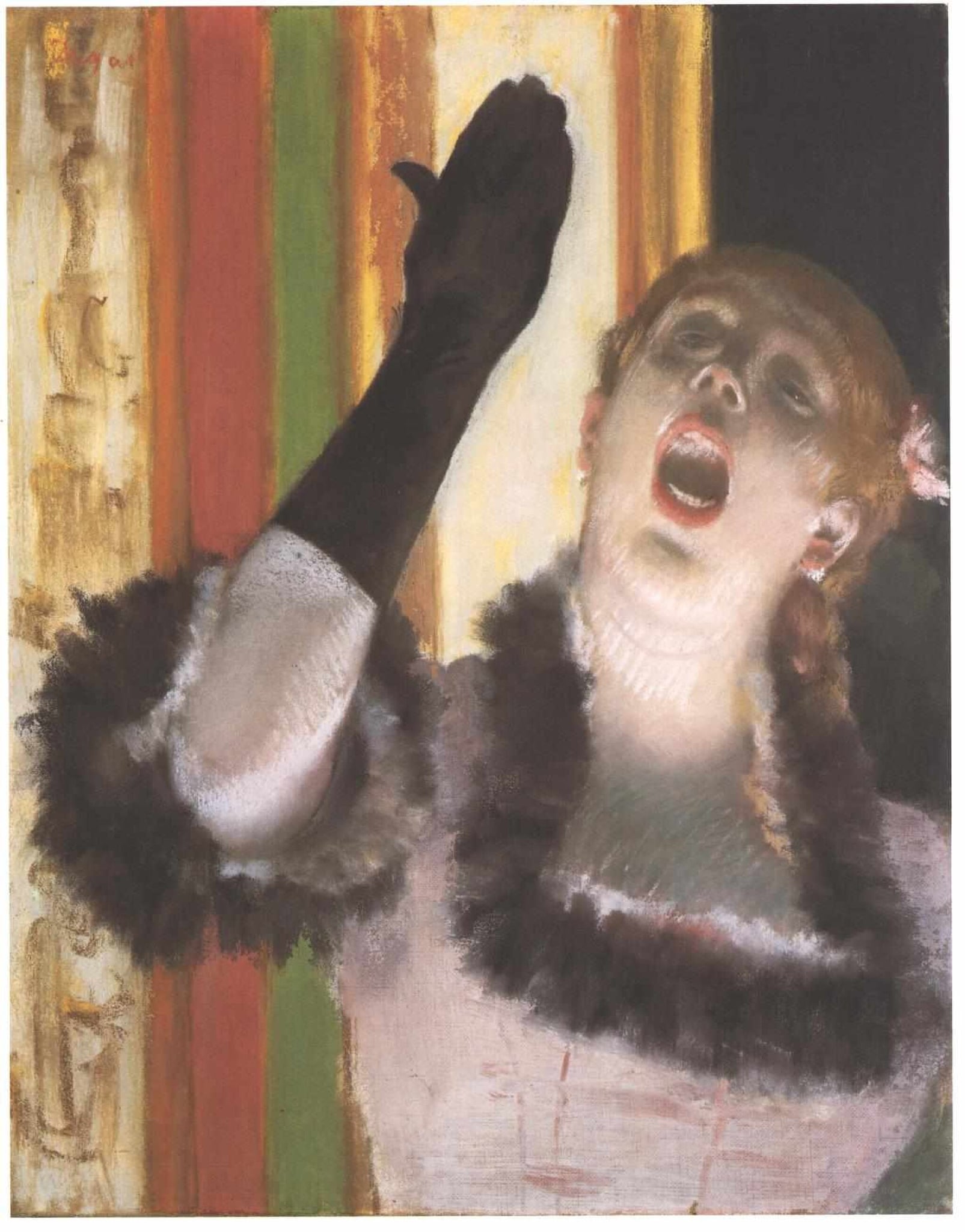 Singer with a Glove (Chanteuse au Gant / Café Singer) by Edgar Degas
