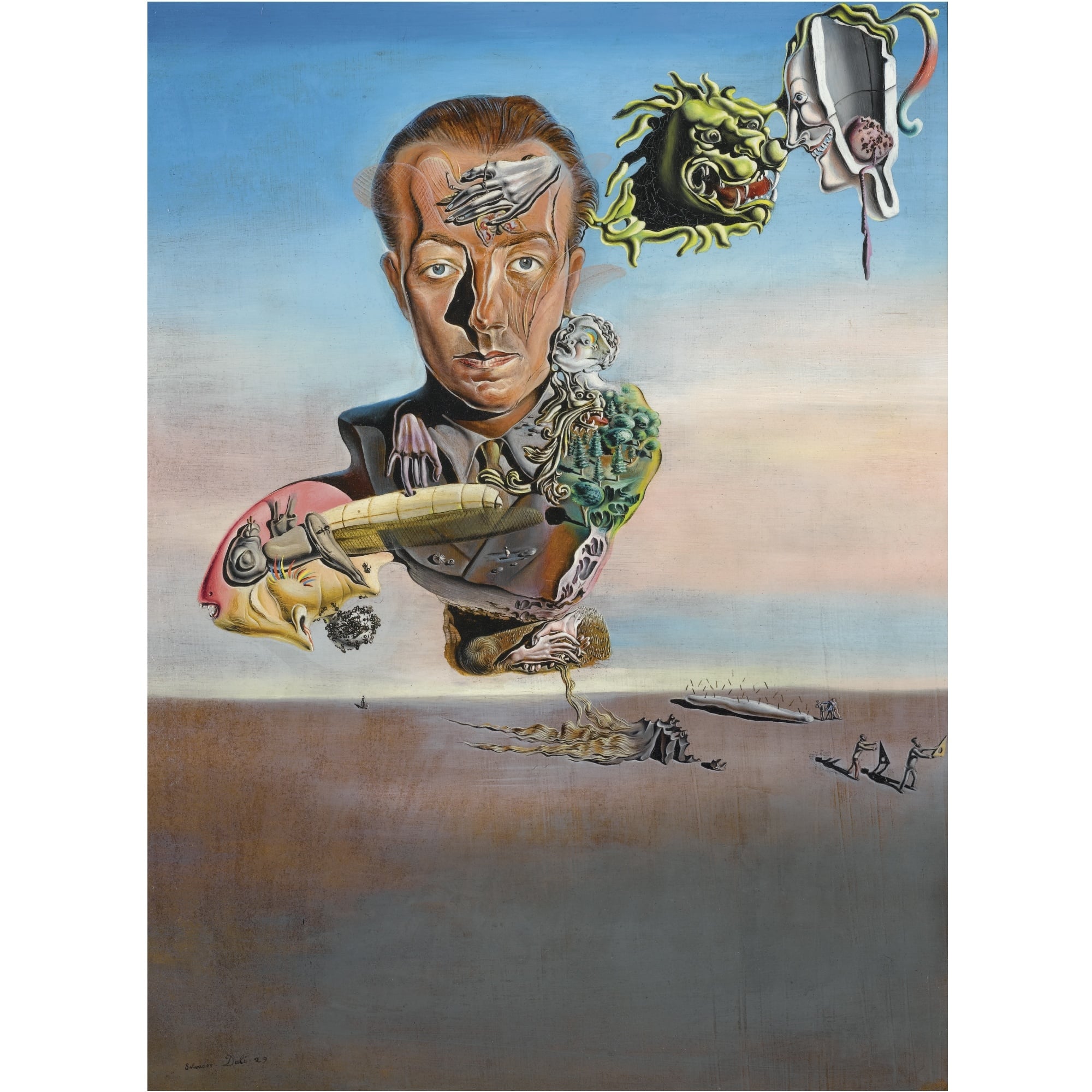 Portrait de Paul Éluard by Salvador Dali