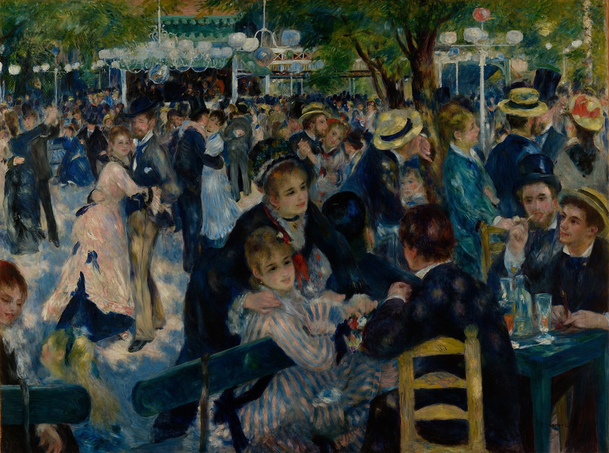 Bal du moulin de la Galette (Dance at Le Moulin de la Galette) by Pierre-Auguste Renoir