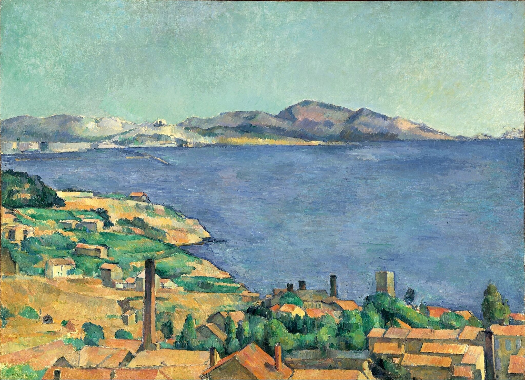 The Bay (Gulf) of Marseilles, Seen from L'Estaque by Paul Cézanne
