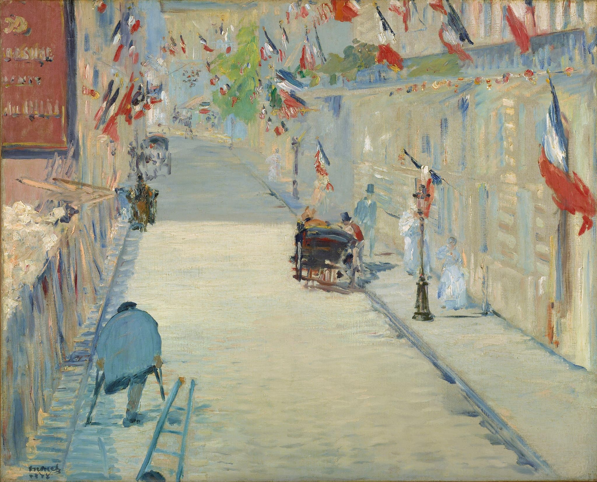 La Rue Mosnier aux drapeaux (Rue Mosnier with Flags)