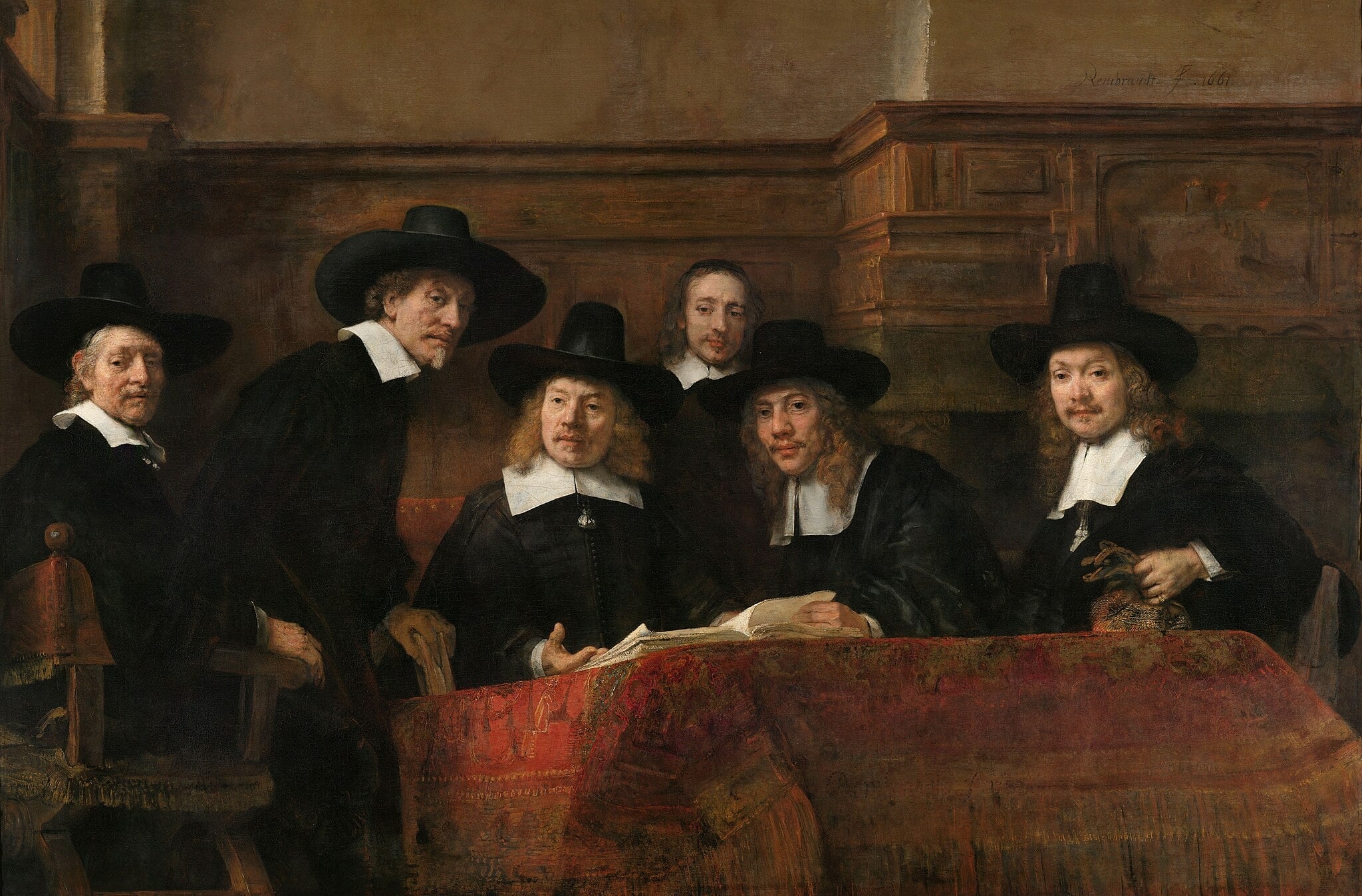 The Sampling Officials (The Syndics) by Rembrandt van Rijn