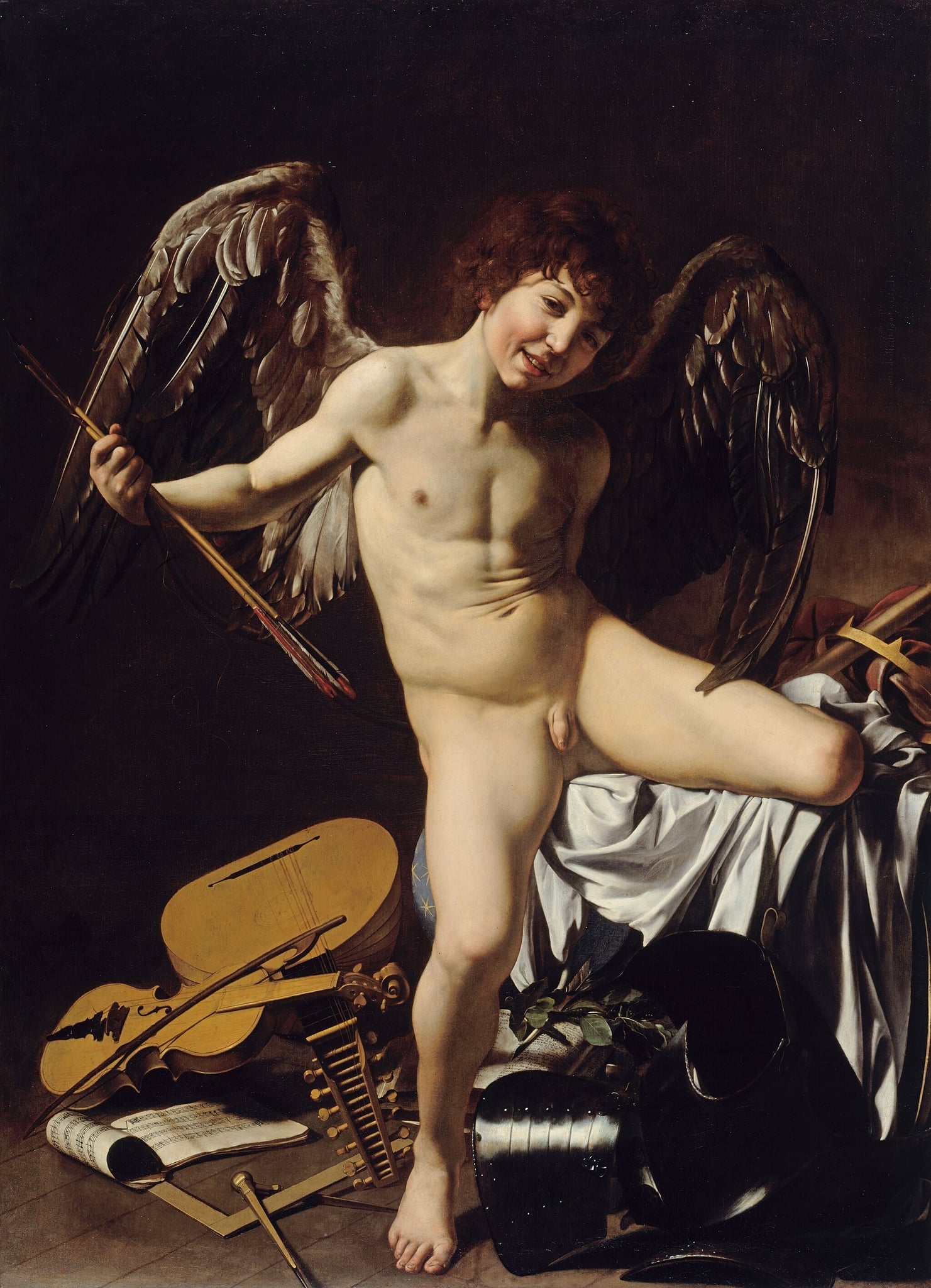 Amor Vincit Omnia (Victorious Cupid) by Caravaggio