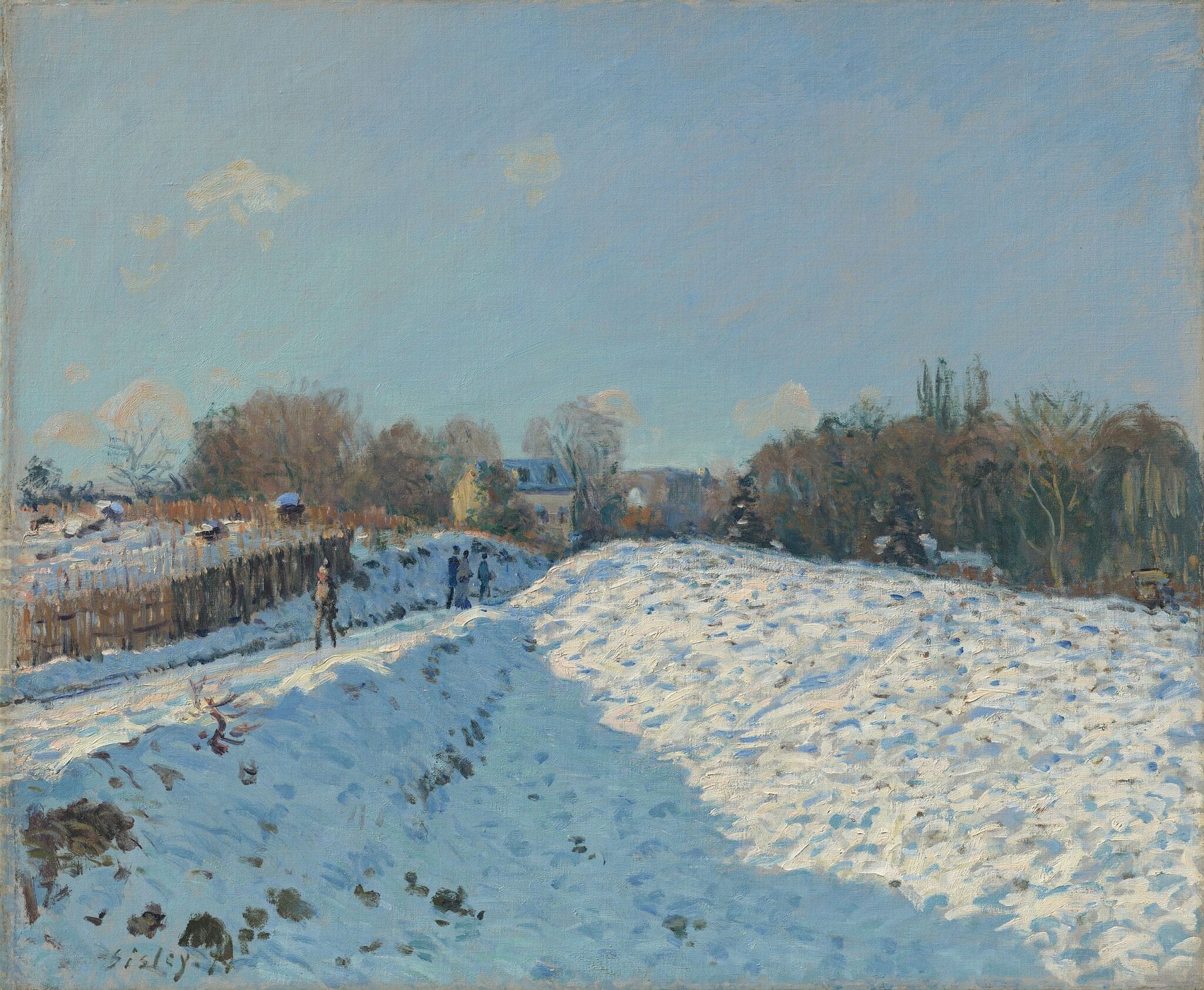 Effet de neige à Louveciennes (Snow Effect at Louveciennes) by Alfred Sisley