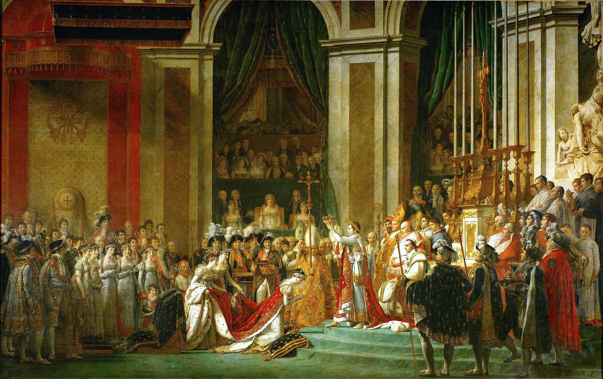 The Coronation of Napoleon (Le Sacre) by Jacques-Louis David