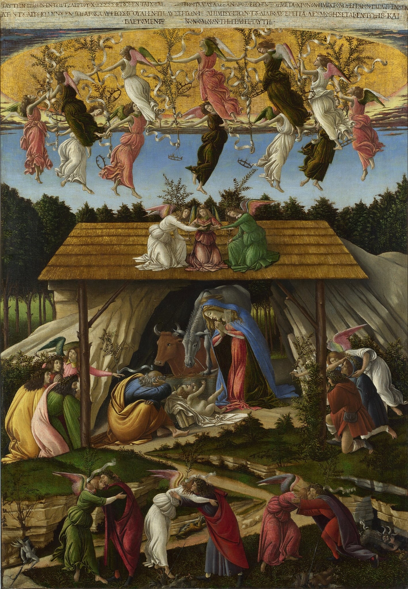 The Mystical (Mystical) Nativity by Sandro Botticelli