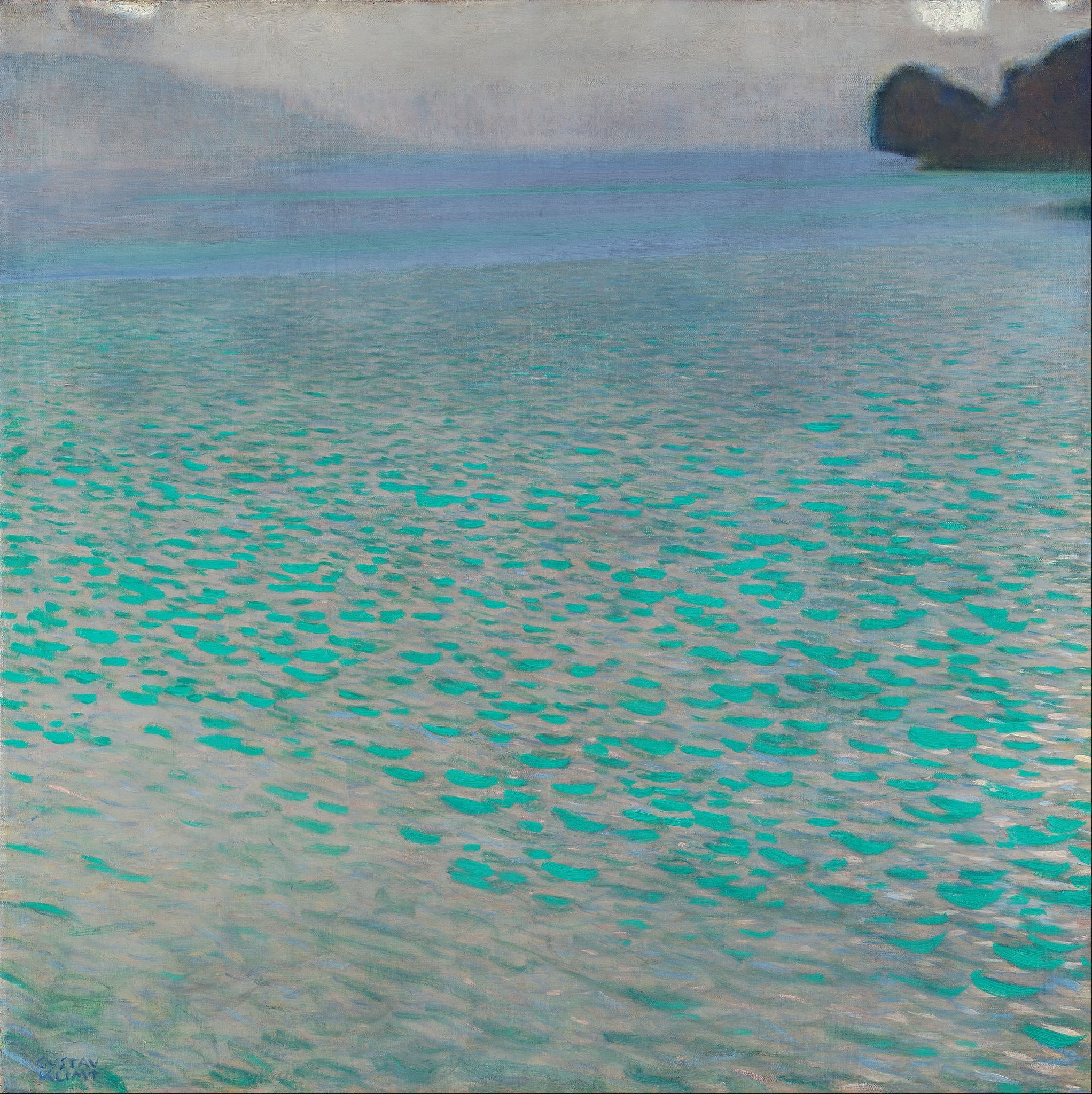 On Lake Attersee by Gustav Klimt
