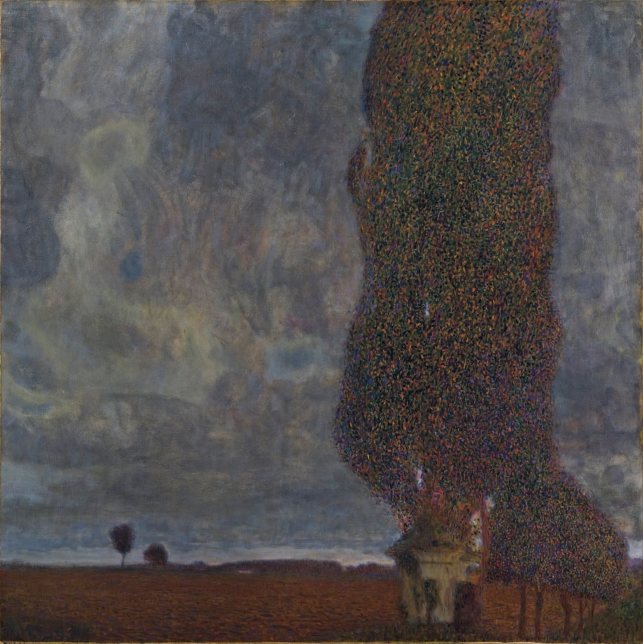 The Large Poplar II (Gathering Storm) by Gustav Klimt