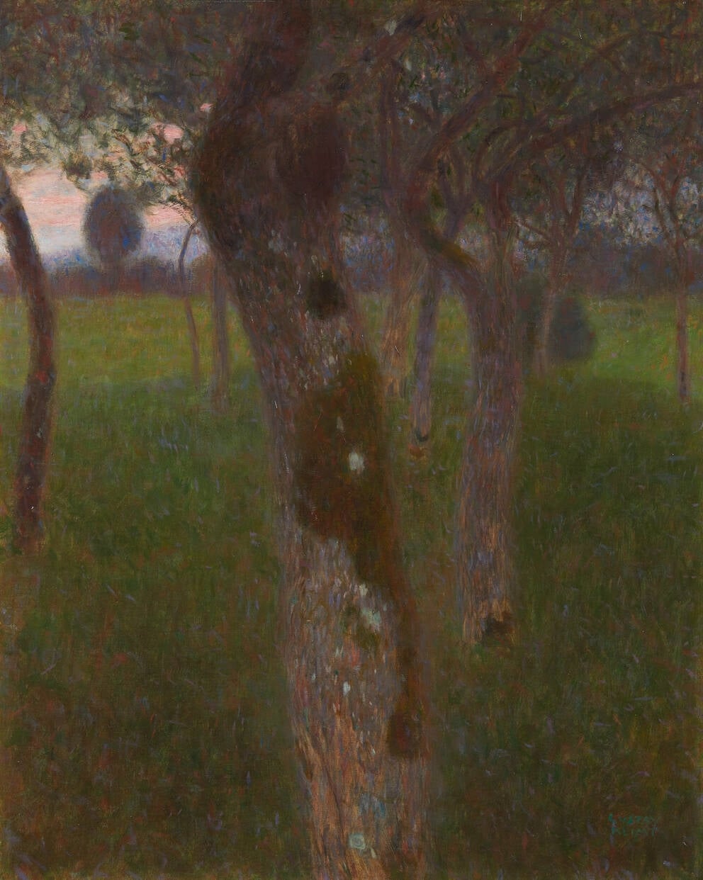 Orchard in the Evening by Gustav Klimt