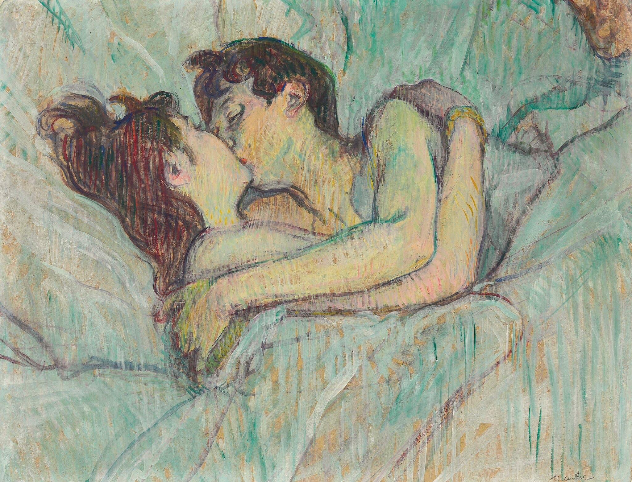 Au Lit: Le Baiser (In Bed: The Kiss)