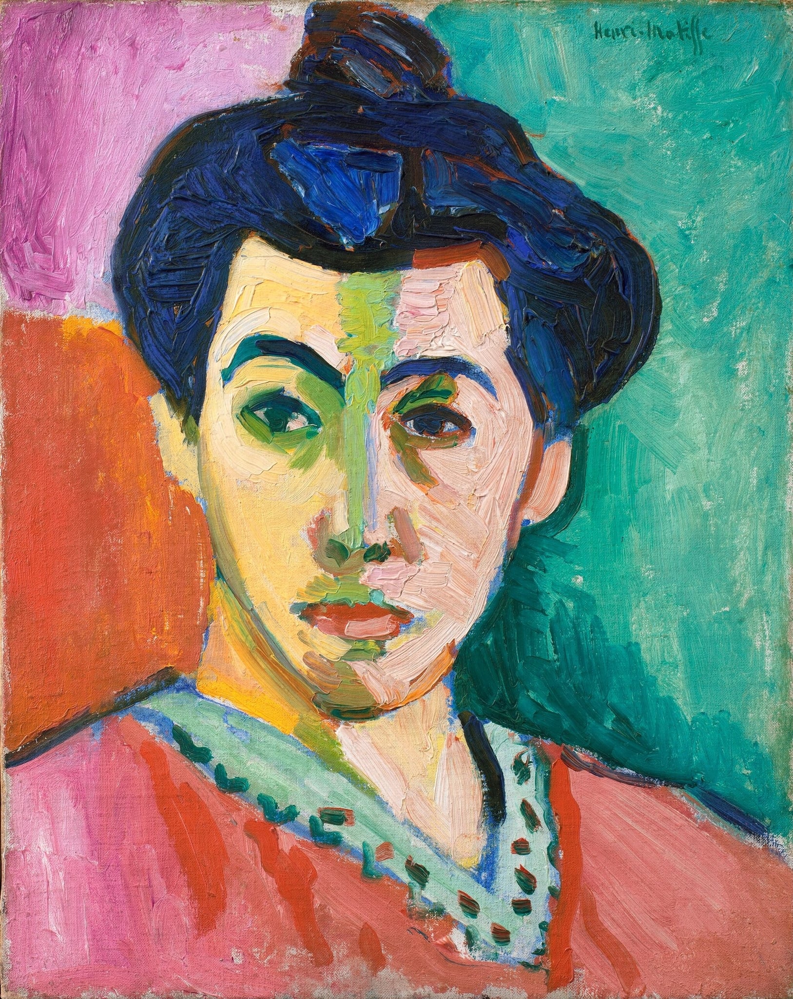 Portrait of Madame Matisse (The Green Stripe) by Henri Matisse