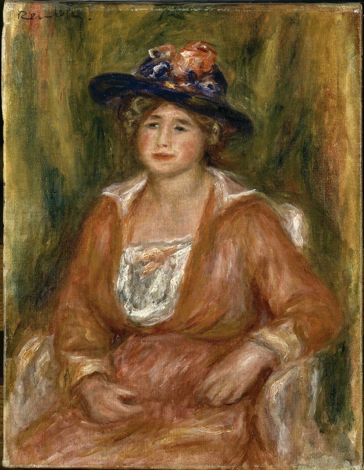 Portrait de femme assise