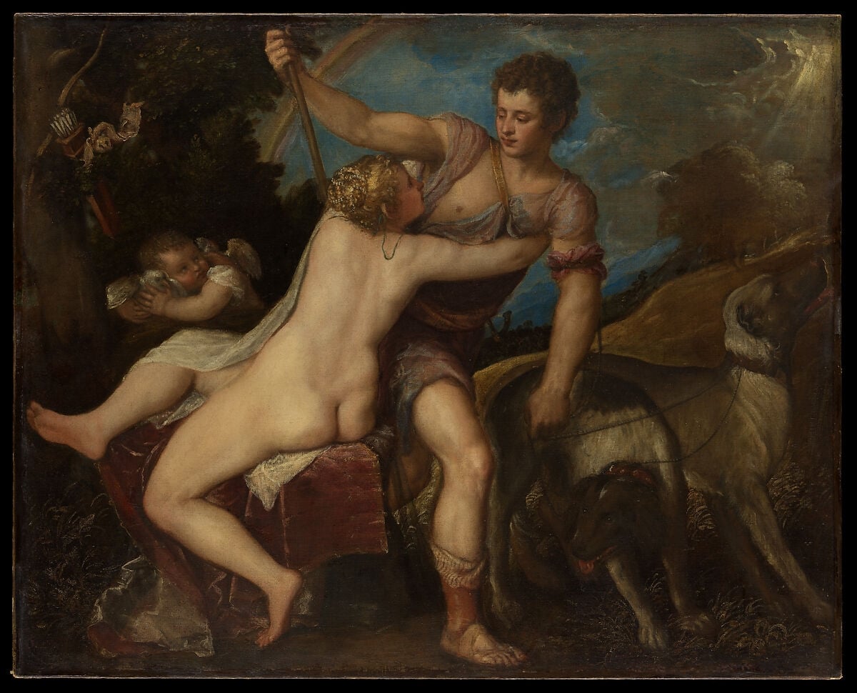 Venus and Adonis by Titian