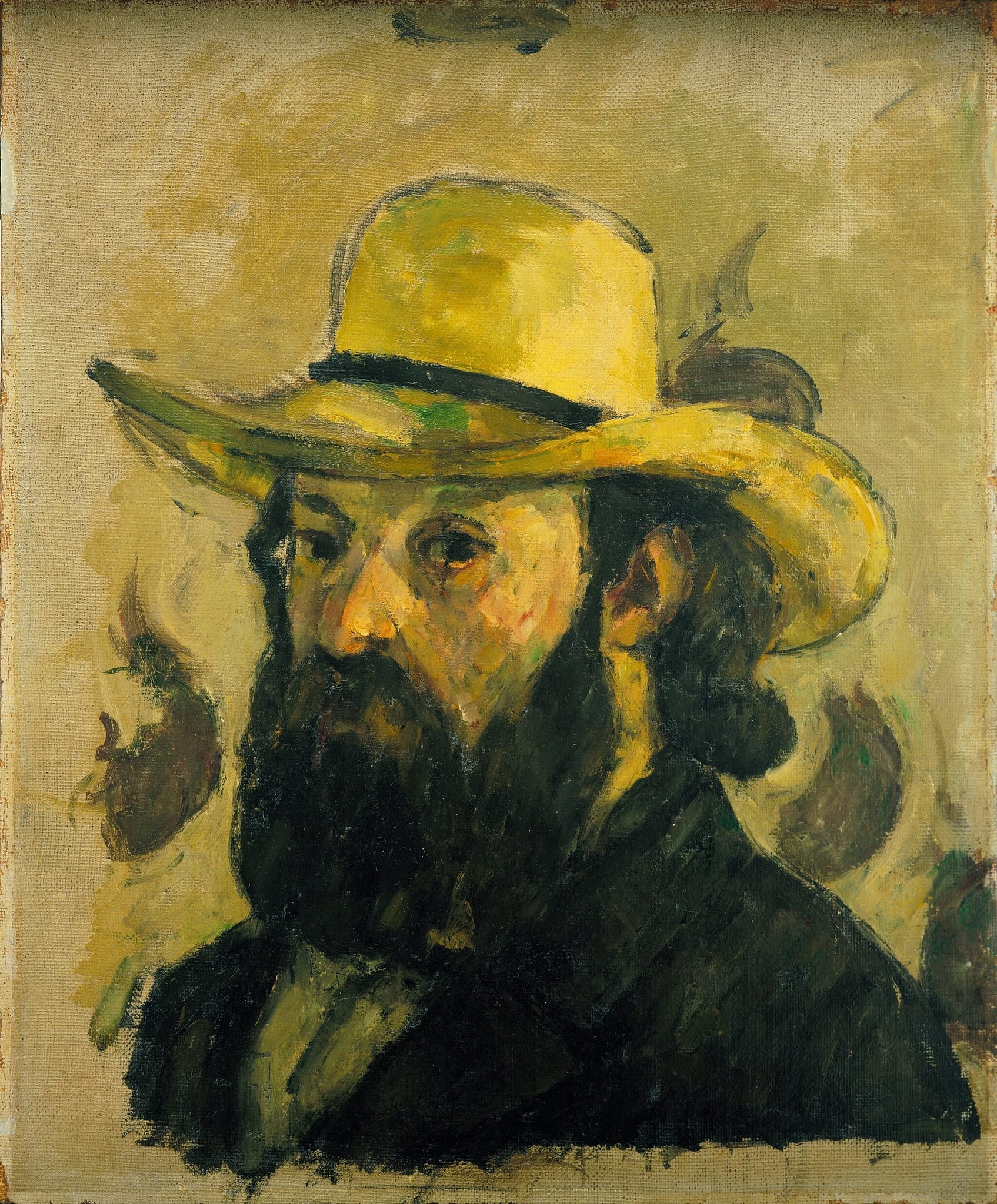 Self-Portrait in a Straw Hat